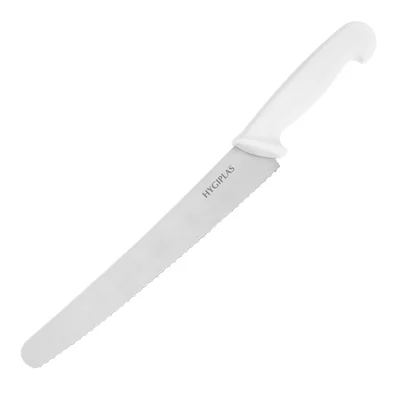 Bild von Hygiplas Wellenschliff-Teigmesser Weiß 25,4cm