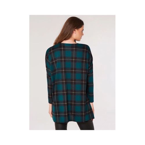 Bild von Apricot Oversize Karo Top für Damen - L