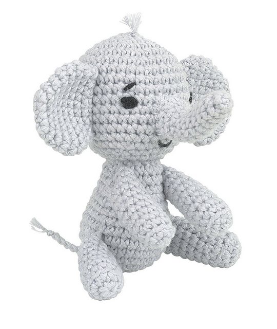 Bild von Knitty Critters Kreativset Häkelset Elefant Ross, (5-tlg), 5 Teile