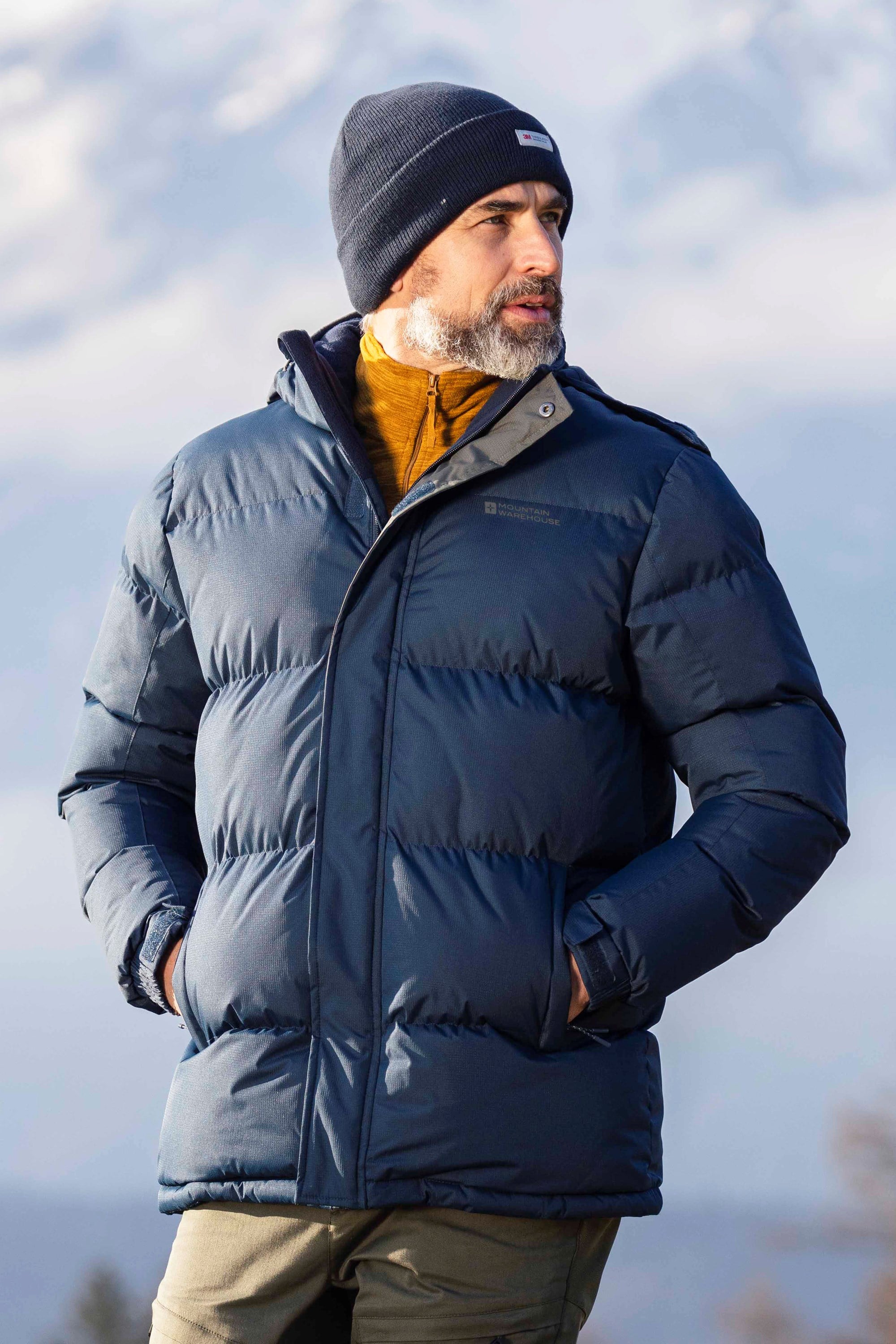 Bild von Snow Gesteppte Herrenjacke - Marineblau