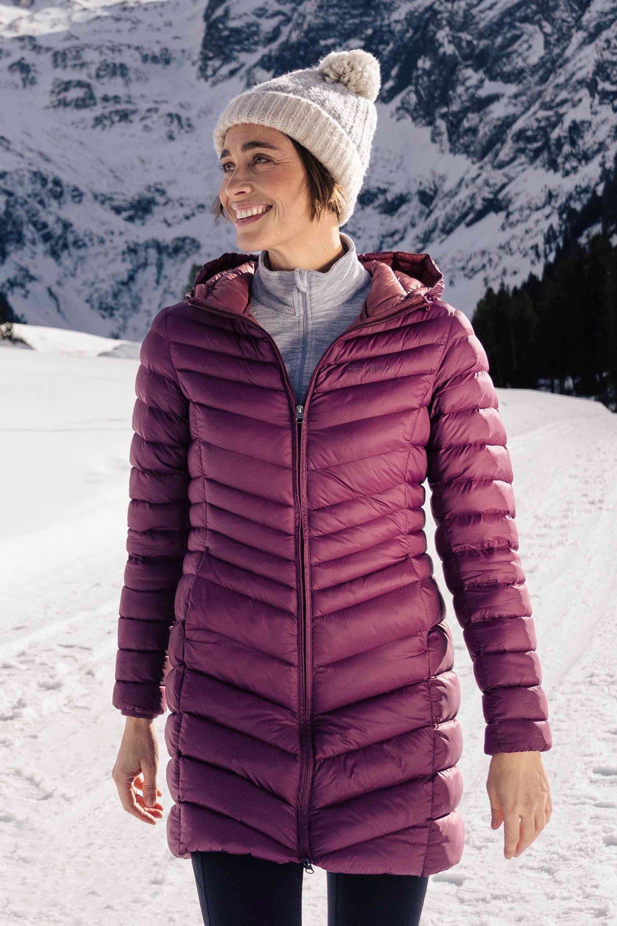 Bild von Florence Lange Damen-Steppjacke - Burgunderrot