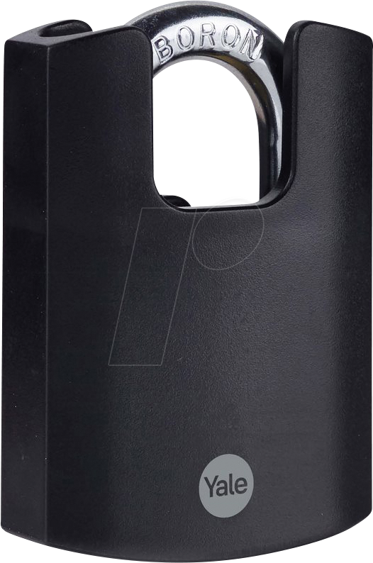 Bild von YALE Y121B/50/132/1 Vorhängeschloss 50mm Schwarz Schlüsselschloss