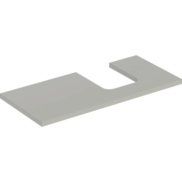 Bild von Geberit ONE Waschtisch-Platte, Ausschnitt rechts, für Aufsatzwaschtisch Schalenform 505314007