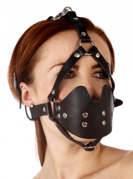 Bild von Leder-Harness mit Ballknebel
