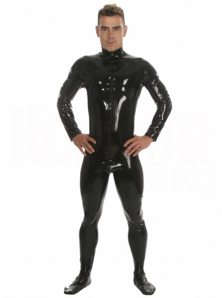 Bild von Latex Catsuit mit Füßen