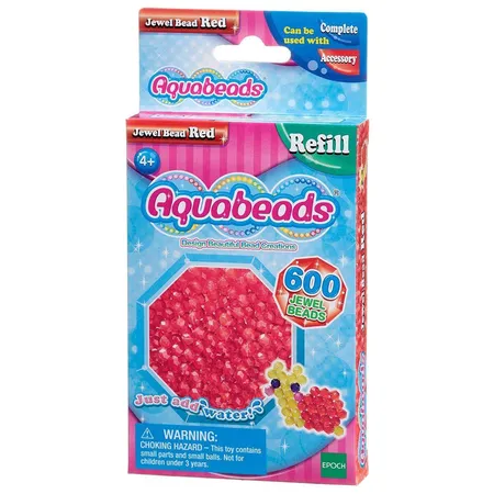 Bild von Aquabeads Rote Glitzerperlen, 600 Stück