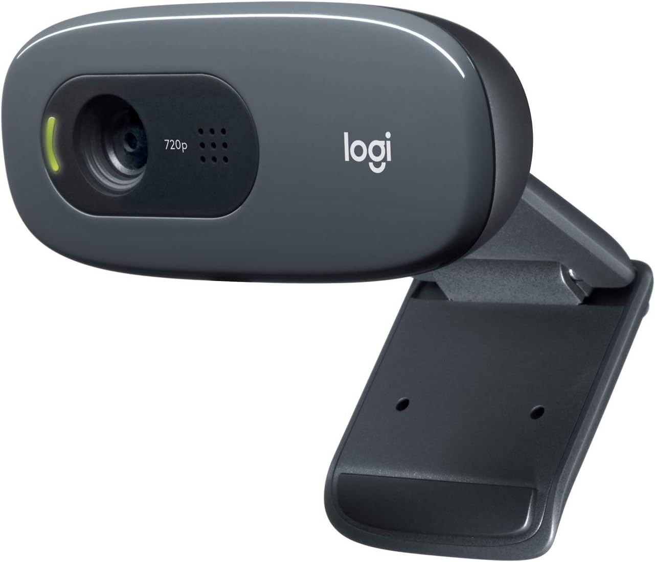 Bild von Logitech C270 Webcam, HD 720p, 60° Sichtfeld, Fester Fokus, Belichtungskorrektur, USB-Anschluss, Rauschunterdrückung, Universalhalterung, Für Skype, FaceTime, Hangouts, etc. - Schwarz