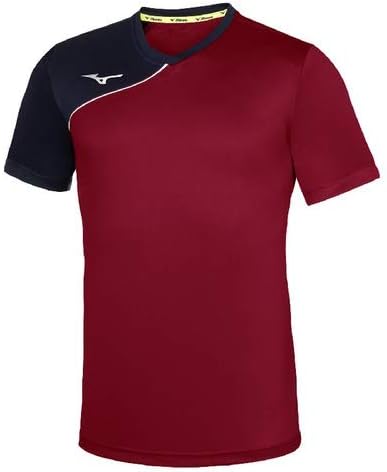 Bild von Mizuno Unisex Trad Shukyu T-Shirt, Burgunderrot/Marineblau, L