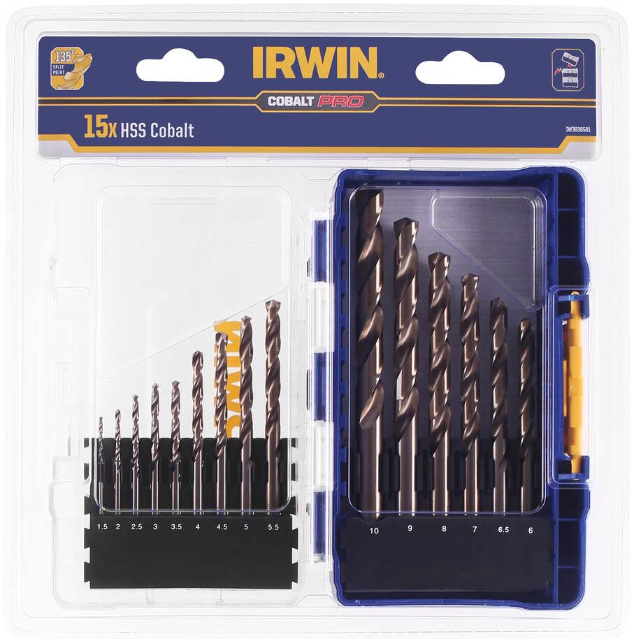 Bild von Stanley, Bohrereinsatz, Drill set HSS Cobalt 1.5-10 mm 19 pcs. (1.5 - 10 Millimeter)