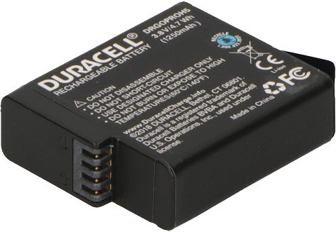 Bild von Duracell DRGOPROH5 Wiederaufladbarer Lithium-Ionen Akku (Li-Ion) 1250 mAh 3, 8 V – wiederaufladbare Akkus (1250 mAh, 4 Wh, Lithium-Ionen (Li-Ion), 3, 8 V, schwarz, 1 Stück (S))