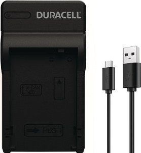 Bild von Duracell Ladegerät mit USB Kabel für LP-E8 (Ladegerät), Kamera Stromversorgung, Schwarz