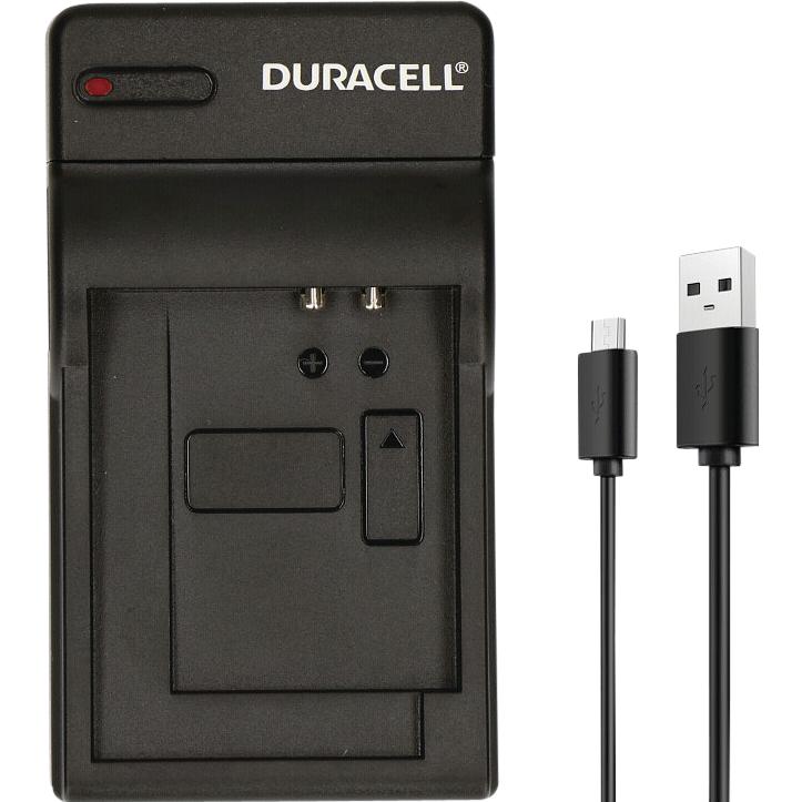 Bild von Duracell Ladegerät mit USB Kabel für DR9668/CGA-S006 (Ladegerät), Kamera Stromversorgung, Schwarz