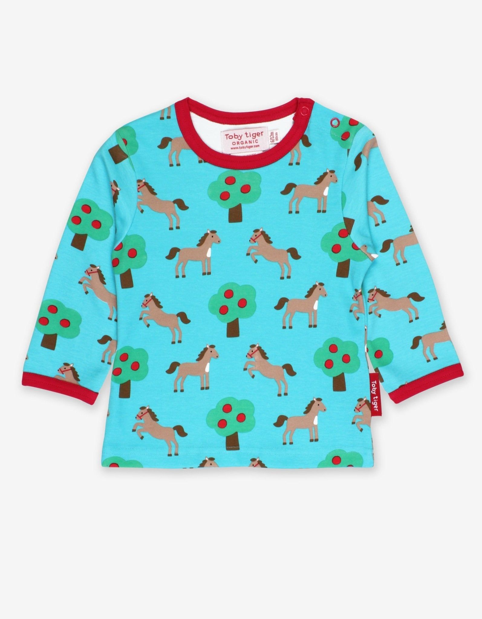 Bild von Toby Tiger Langarmshirt mit Pferde Print