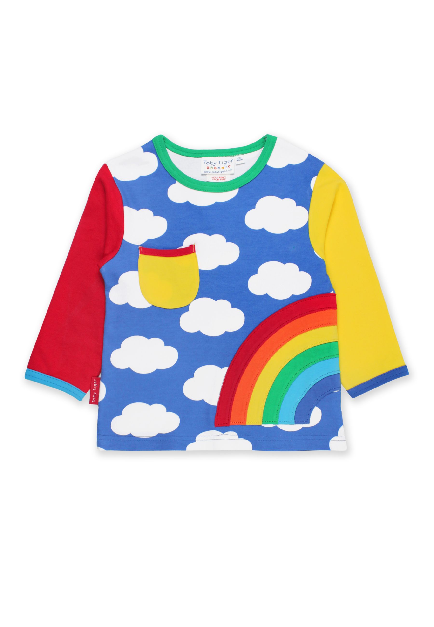 Bild von Toby Tiger Langarmshirt mit Regenbogen Applikation