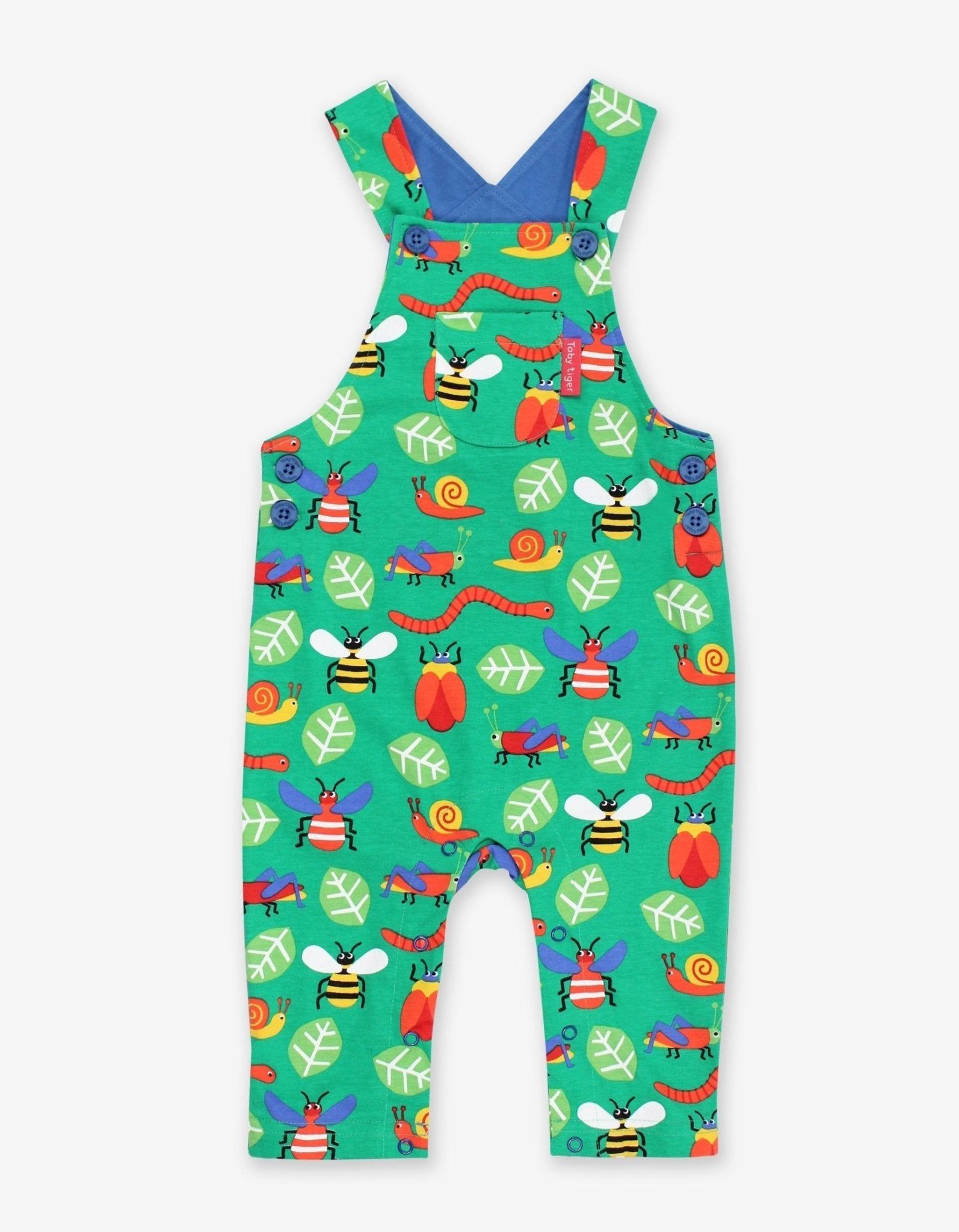 Bild von Toby Tiger Latzhose mit Insekten Print