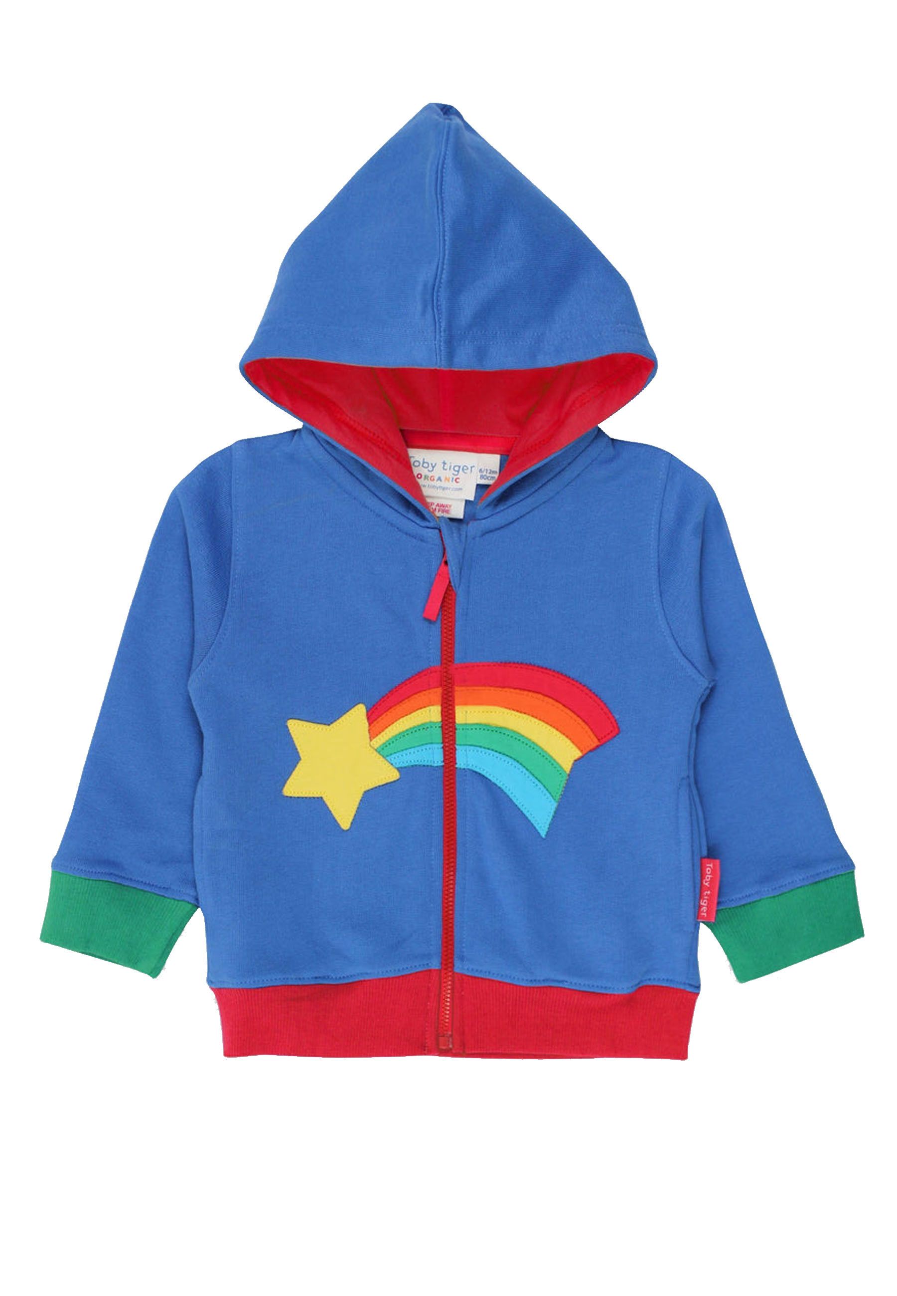 Bild von Toby Tiger Hoodie mit Sternschnuppe Applikation