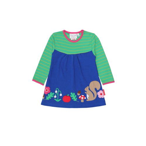 Bild von Toby Tiger Kleid mit Wald Applikationen