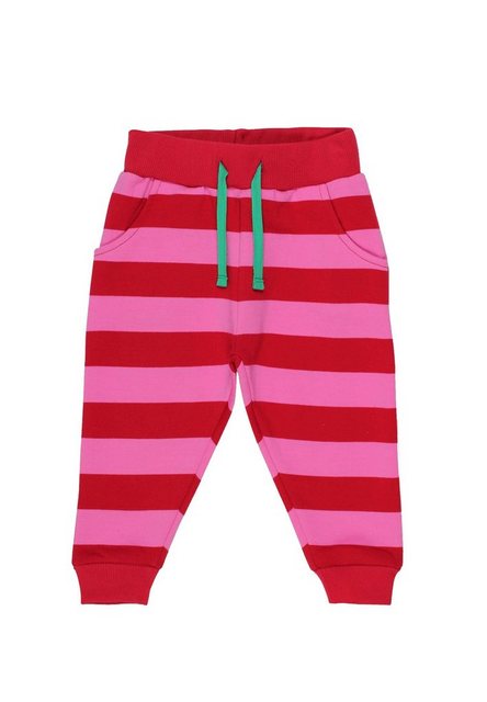 Bild von Toby Tiger Gestreifte Babyhose , pink und rot gestreift