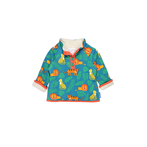 Bild von Toby Tiger Sweatshirt mit Fleece Futter mit Raubkatzen