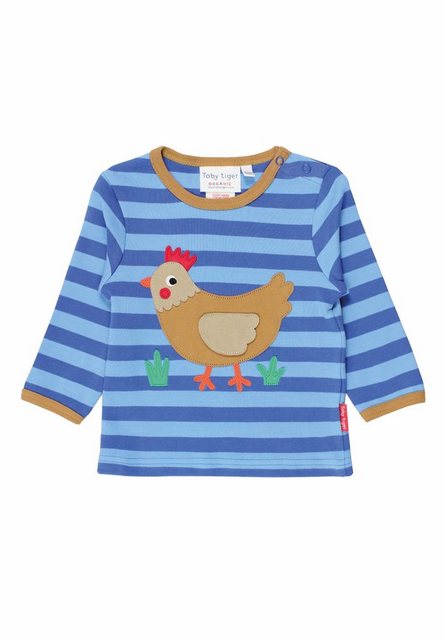 Bild von Toby Tiger Langarmshirt Langarmshirt mit Huhn Applikation