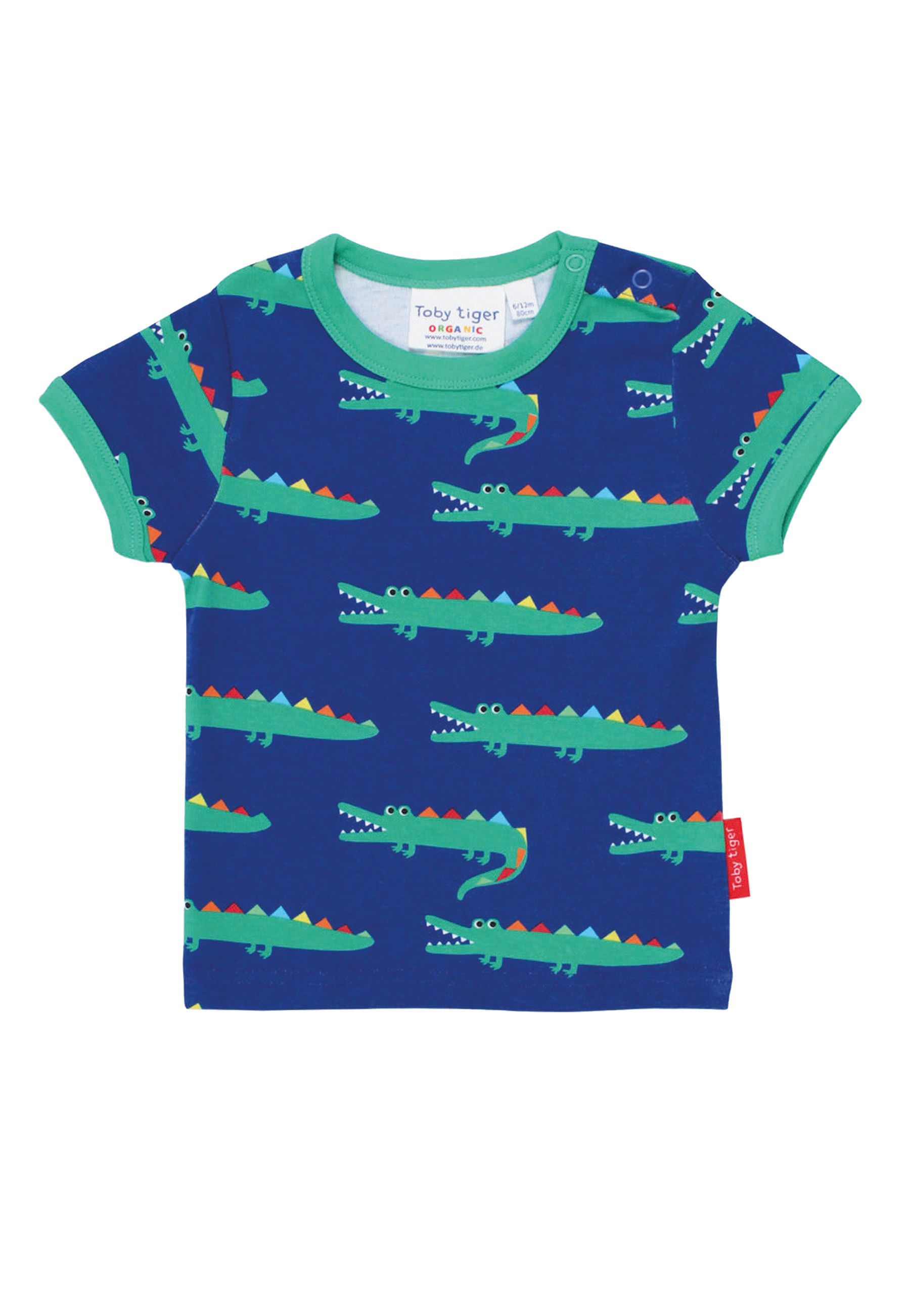 Bild von Toby Tiger T-Shirt mit Krokodil Print