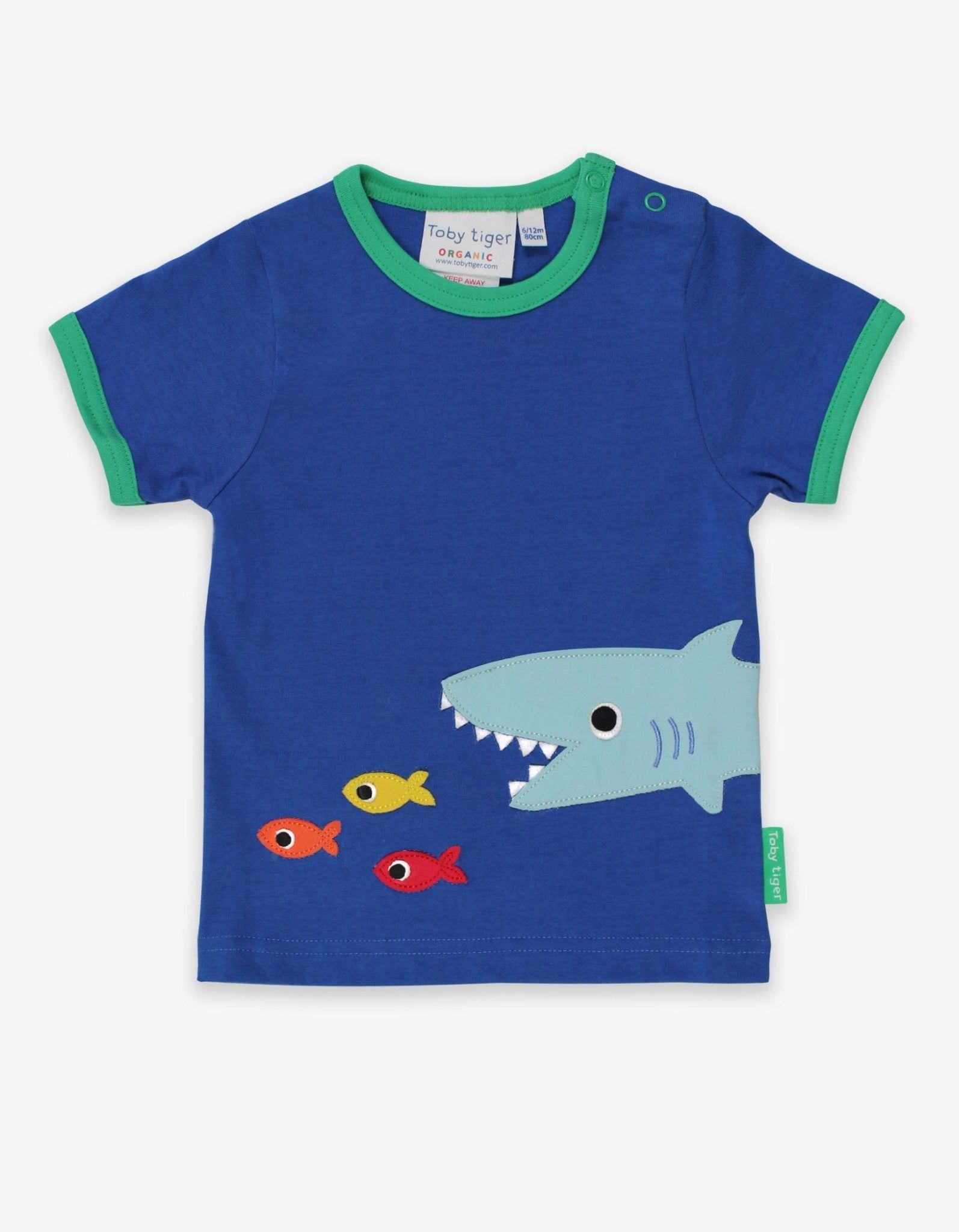 Bild von Toby Tiger T-Shirt mit Hai-Applikation