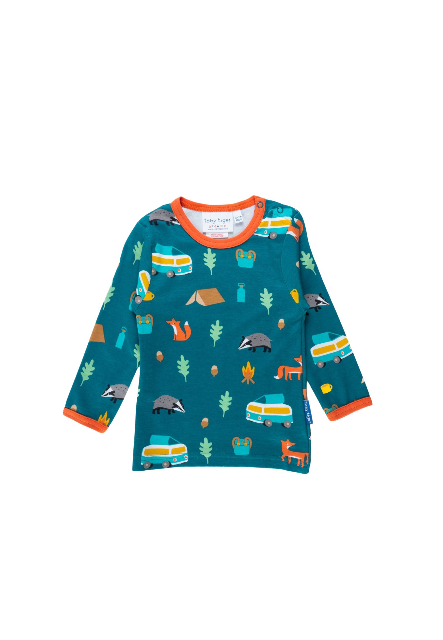 Bild von Toby Tiger Langarmshirt mit Wohnmobil Print