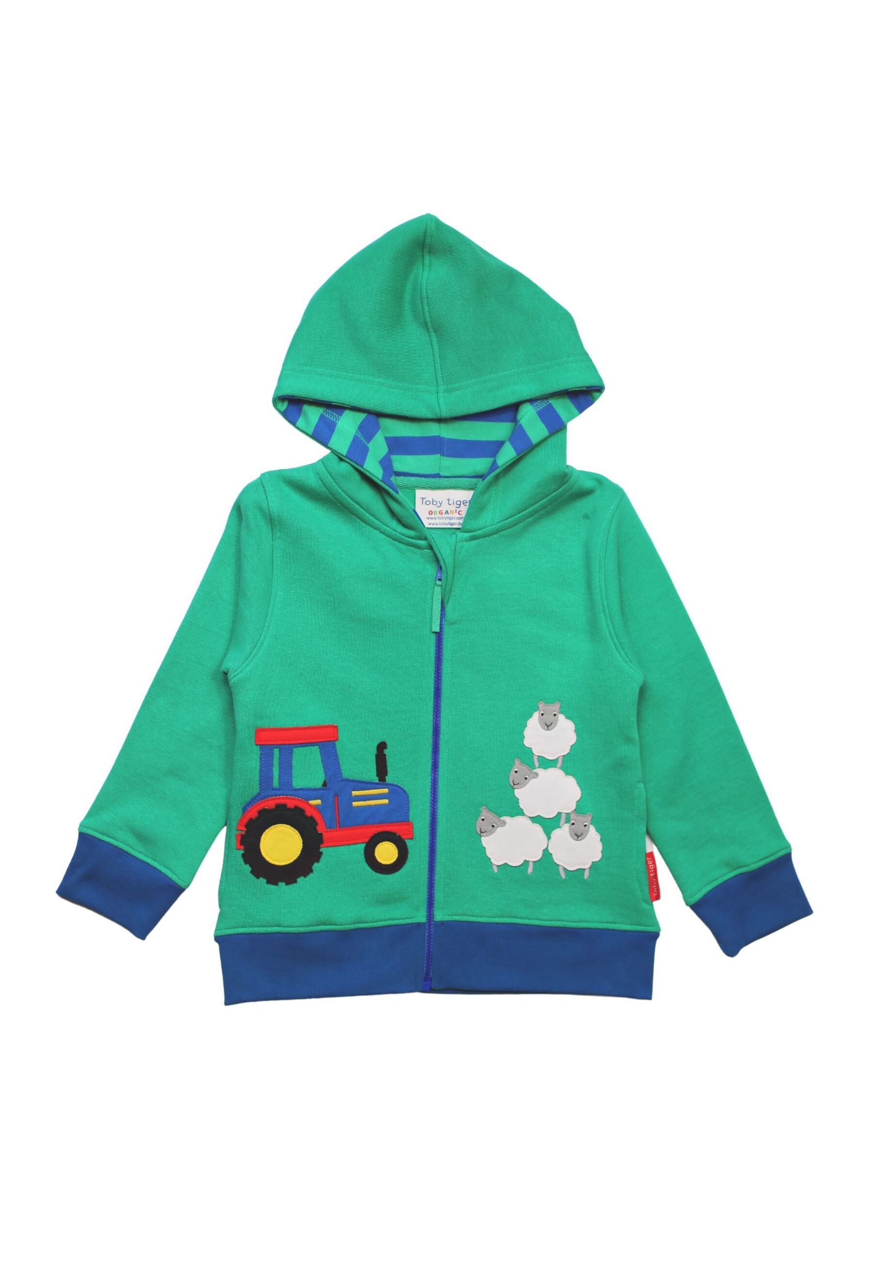 Bild von Toby Tiger Hoodie mit Bauernhof Applikationen