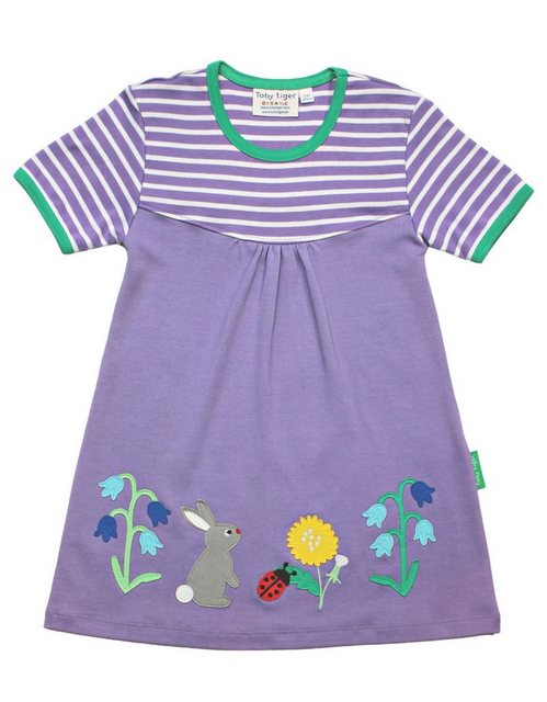 Bild von Toby Tiger Shirtkleid Kinder Kleid mit Frühlings Applikation