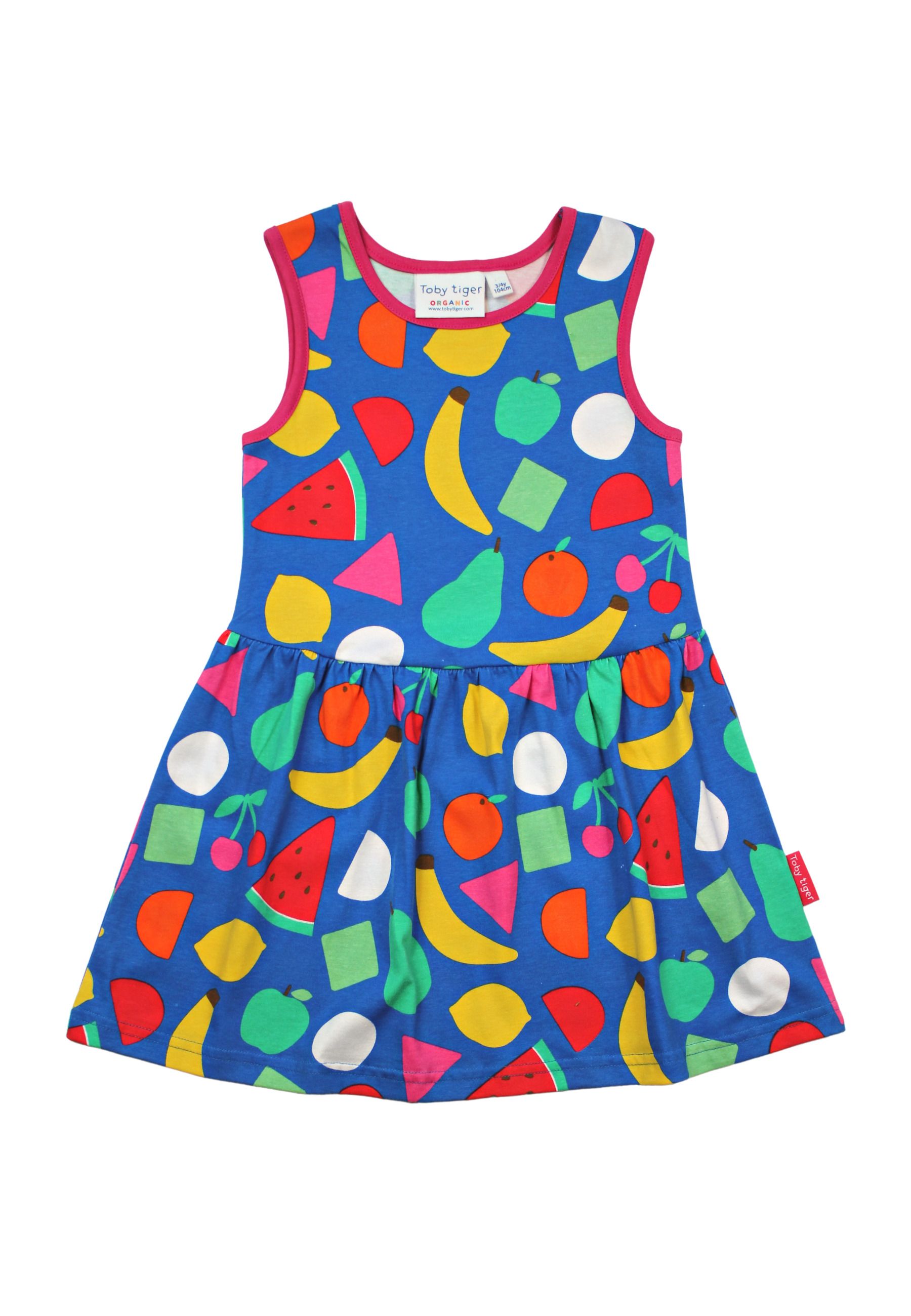 Bild von Toby Tiger Sommerkleid aus Bauwolle mit Früchte Aufdruck