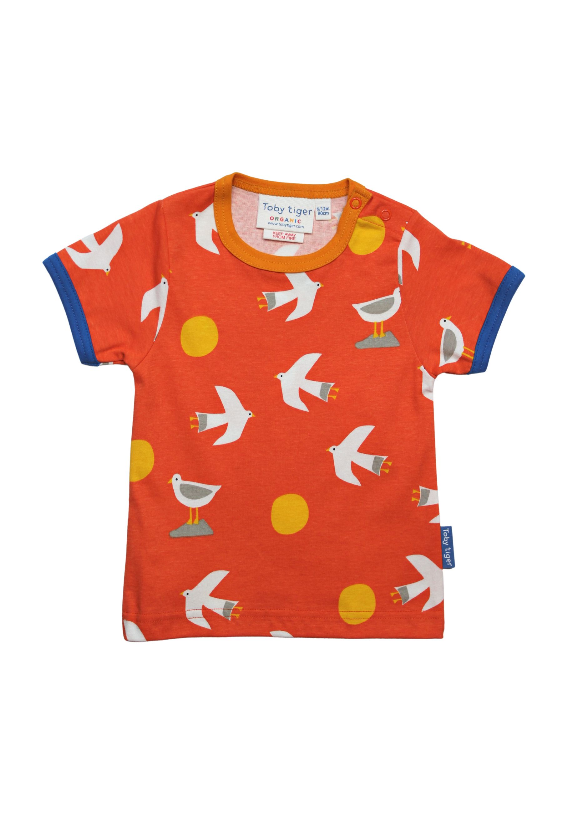 Bild von Toby Tiger Kurzarm-Shirt mit Möwendruck