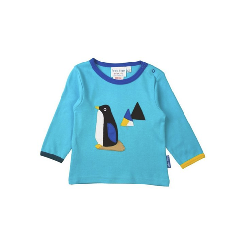 Bild von Toby Tiger Langarmshirt mit Pinguin Applikation