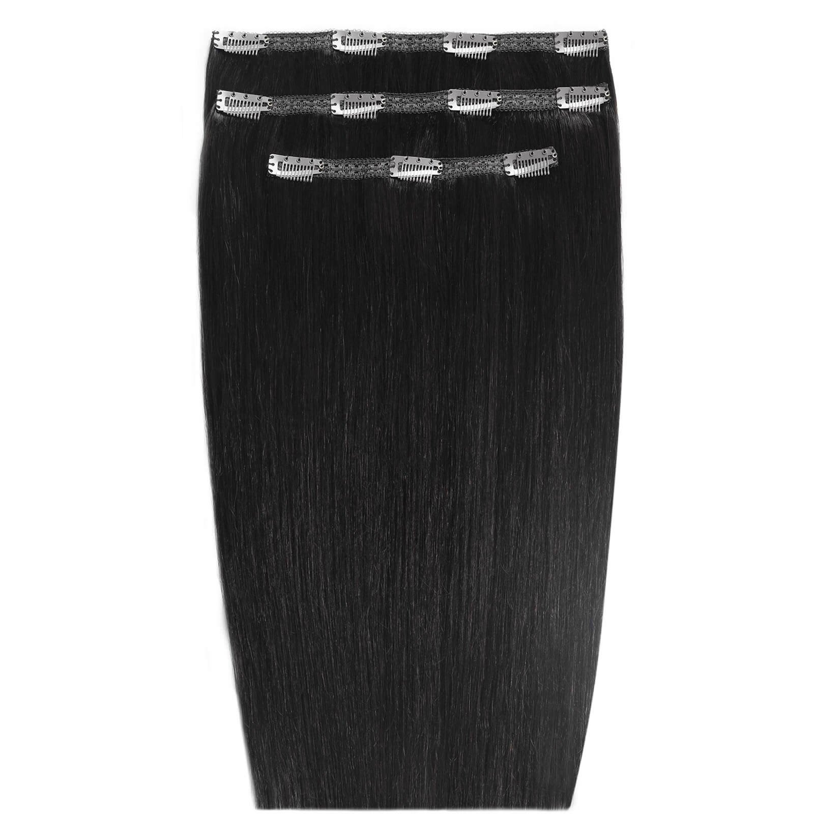 Bild von Beauty Works Deluxe Clip-in 20 Inch Extensions (Various Colours) - Jet Set Black