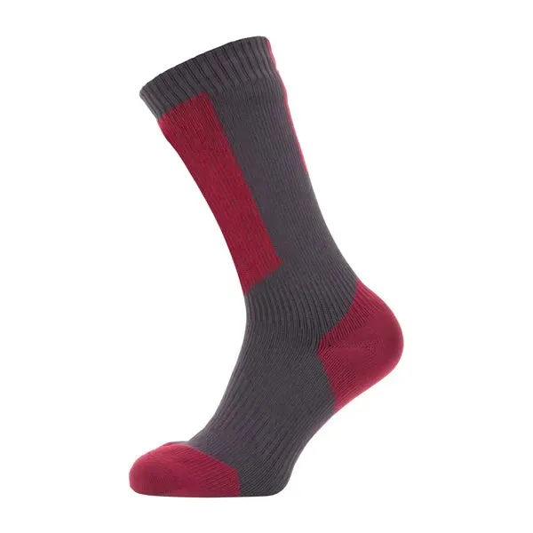 Bild von Sealskinz Socken Runton grau rot weiß