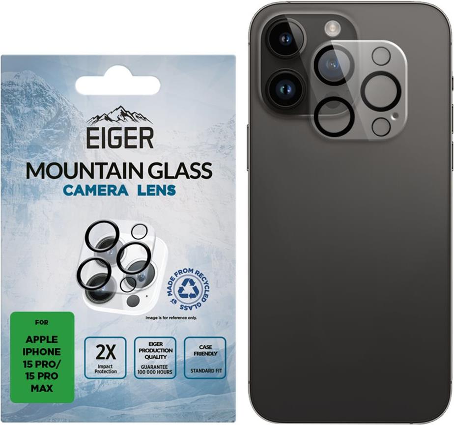 Bild von EIGER Mountain Glass Lens - Apple - iPhone 15 Pro/15 Pro Max - Staubresistent - Schlagfest - Kratzresistent - Transparent - 1 Stück(e) (EGSP00911)