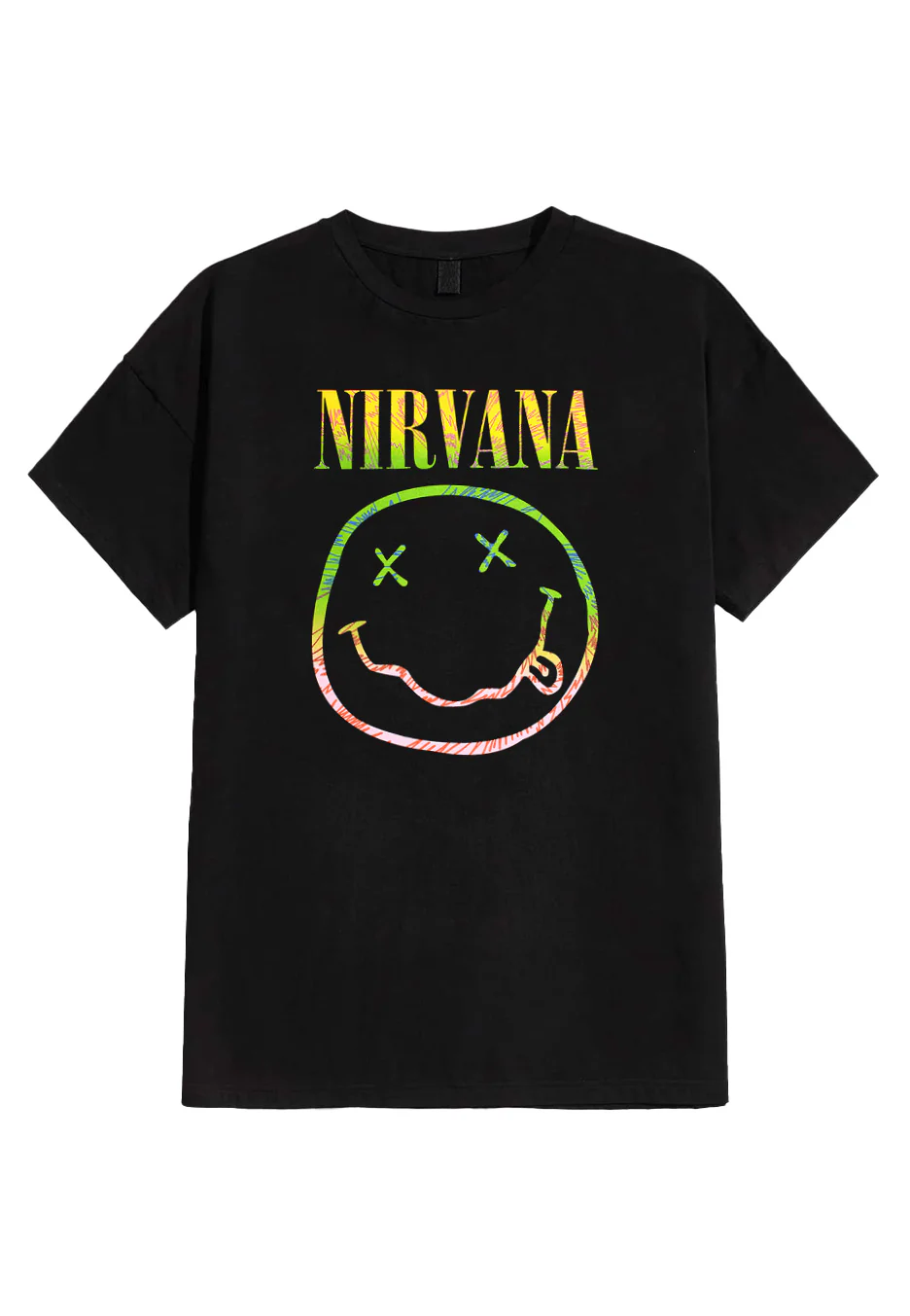 Bild von Nirvana - Sorbet Ray Smiley - T-Shirt - Schwarz - XL - 100% Baumwolle,Jersey