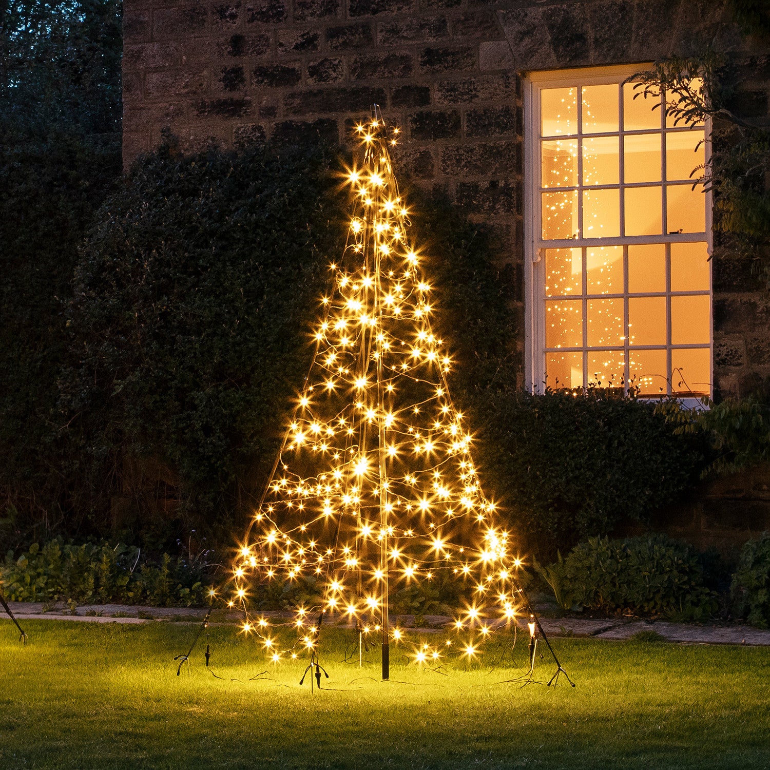 Bild von 2m Fairybell LED Baum Weihnachtsdeko außen