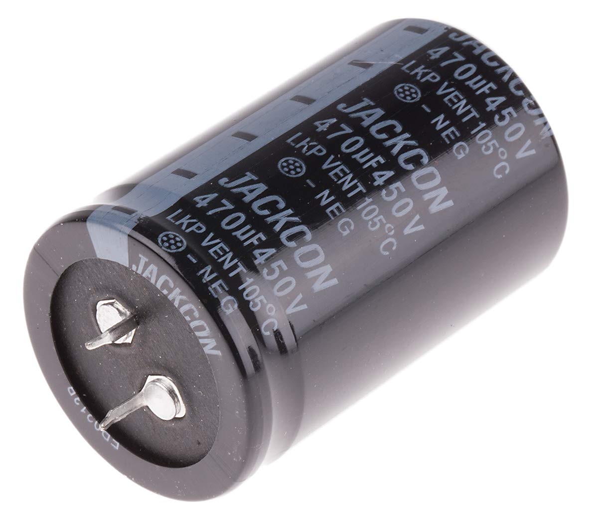 Bild von RS PRO Snap-In Aluminium-Elektrolyt Kondensator 470μF ±20% / 450V dc, Ø 35mm x 55mm x 55mm, bis 105°C