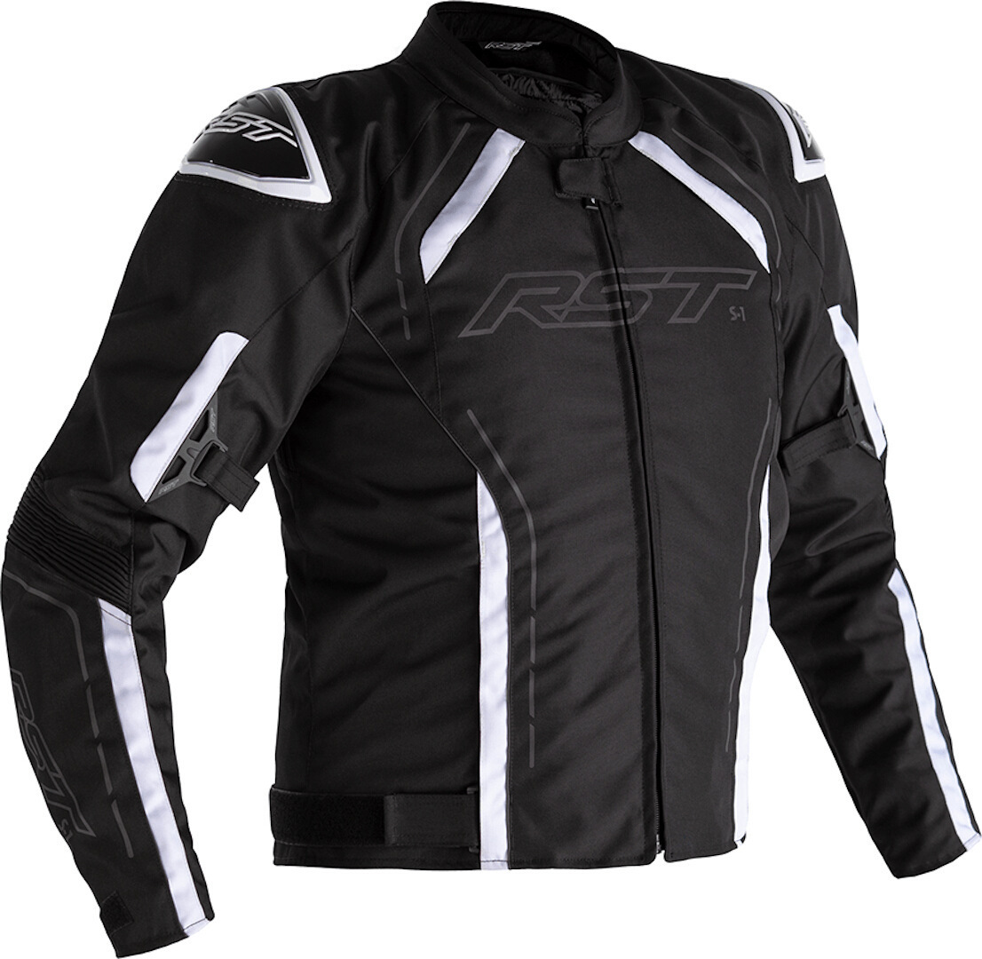 Bild von RST S-1 Motorrad Textiljacke, schwarz-weiss, Größe XL für Männer