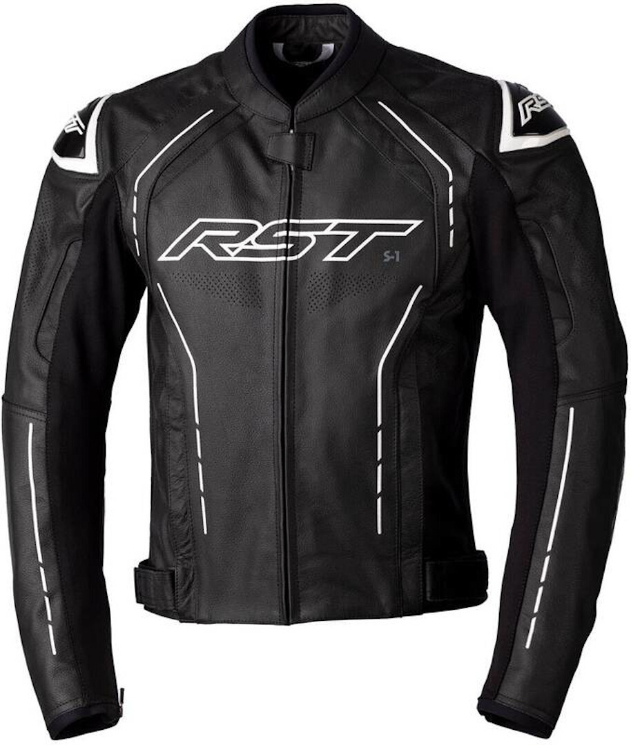 Bild von RST S1 Motorrad Lederjacke, schwarz-weiss, Größe 46 für Männer