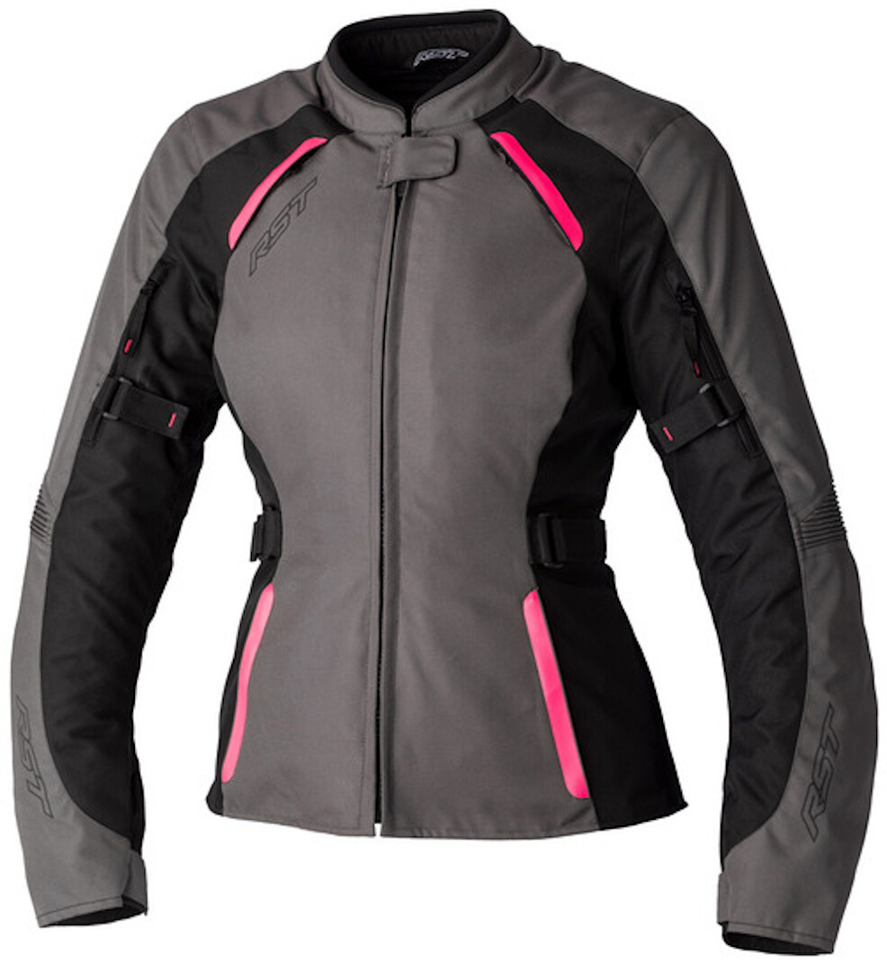 Bild von RST Ava wasserdichte Damen Motorrad Textiljacke, grau-pink, Größe M