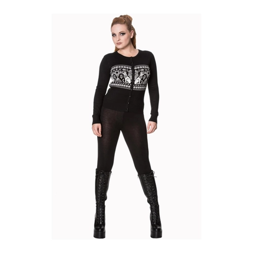 Bild von Banned Turismo Cardigan (Schwarz) - Large: Stilvolle Strickjacke für Damen