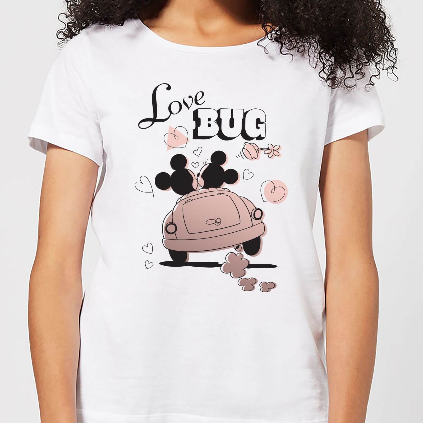 Bild von Disney Mickey Mouse Love Bug Frauen T-Shirt - Weiß - S