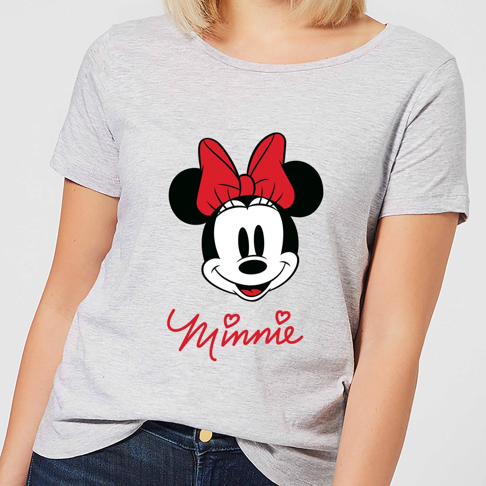 Bild von Disney Mickey Mouse Minnie Face Frauen T-Shirt - Grau - M