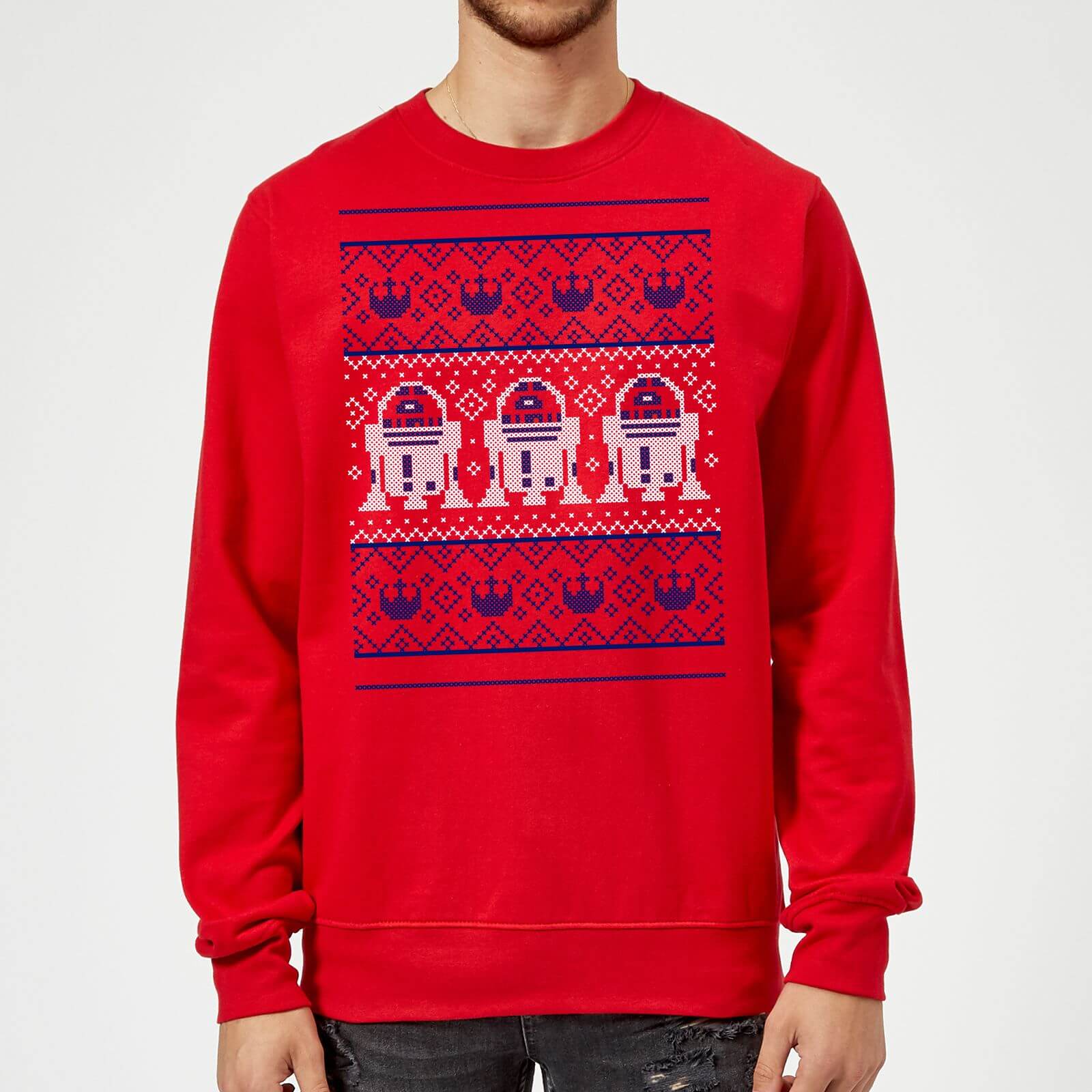 Bild von Star Wars R2D2 Christmas Knit Weihnachtspullover – Rot - S
