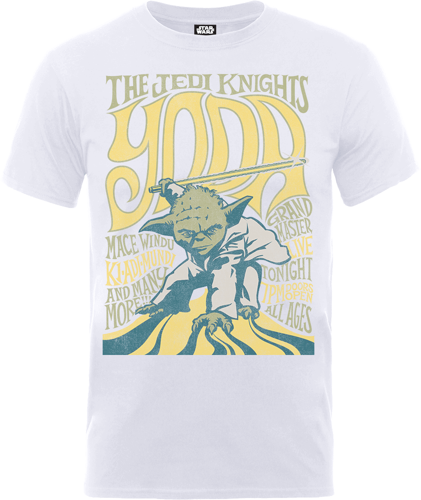 Bild von Star Wars Yoda The Jedi Knights T-Shirt - Weiß - XXL
