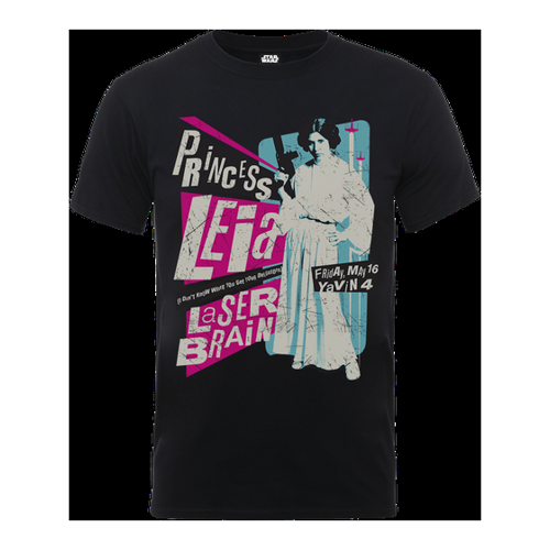 Bild von Star Wars Princess Leia Rock Poster T-Shirt - Schwarz - XL