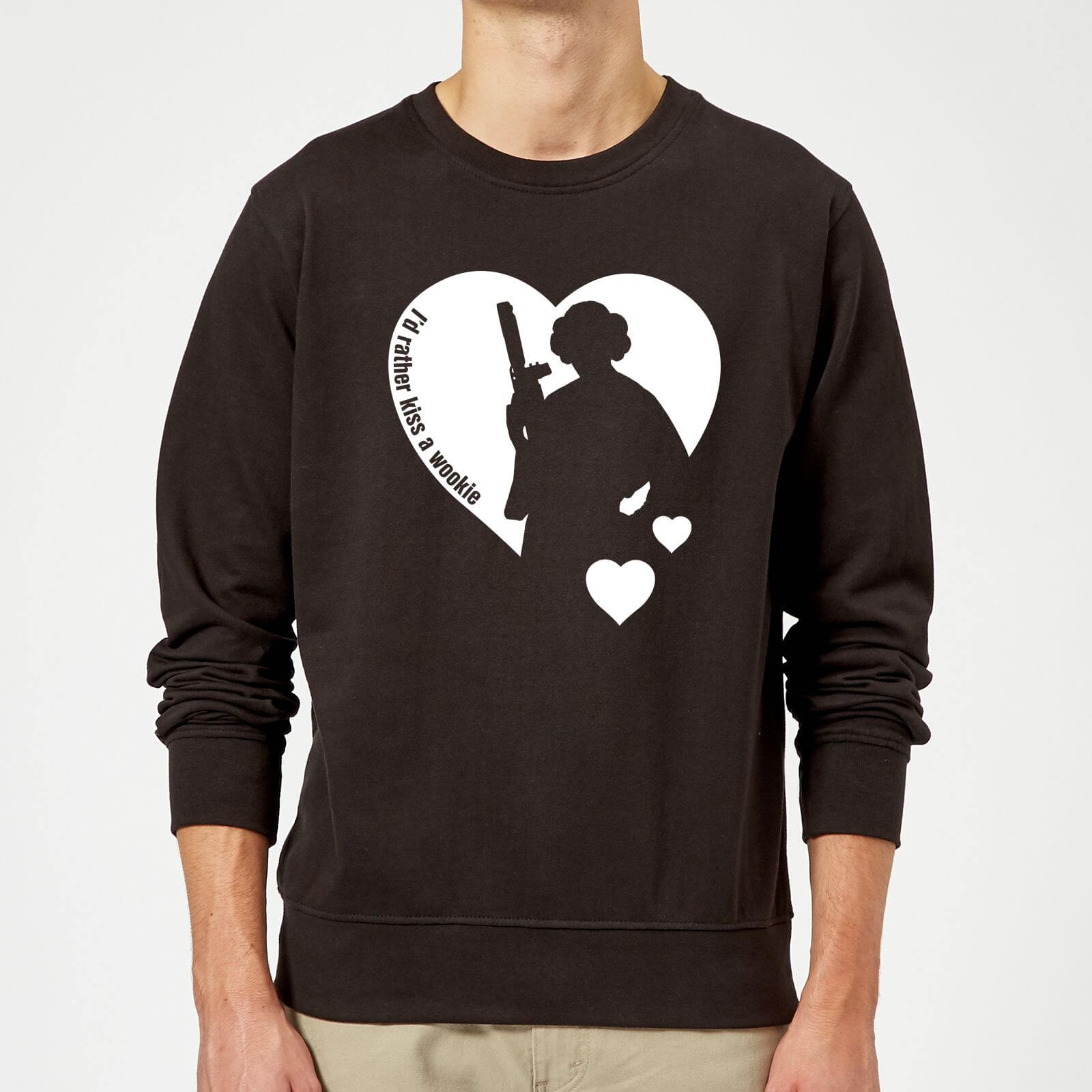 Bild von Star Wars Leia I'd Rather Kiss A Wookie Pullover - Schwarz - M