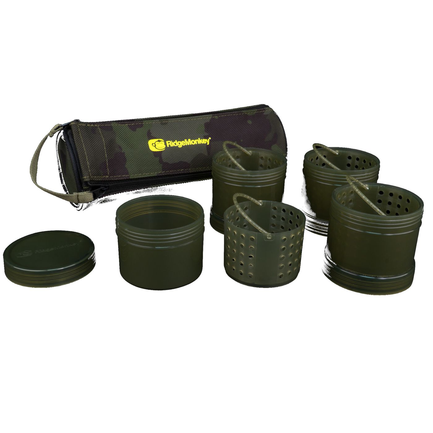 Bild von RidgeMonkey Modular Hookbait Pots Camo - Ködertasche