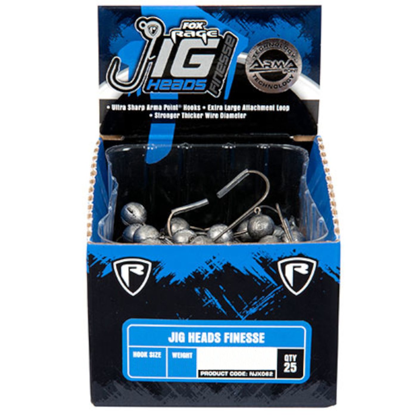 Bild von Fox Rage Jig Head Bulk - 25 Jigköpfe
